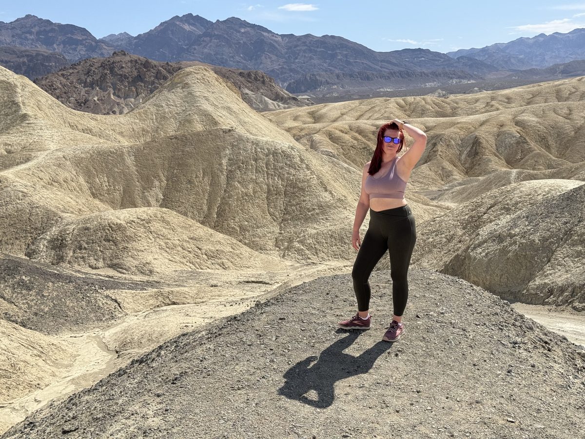Jenna out in the Death Valley badlands